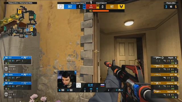 Vitality vs Outsiders - ESL Pro League (CS:GO) - S15 смотреть онлайн