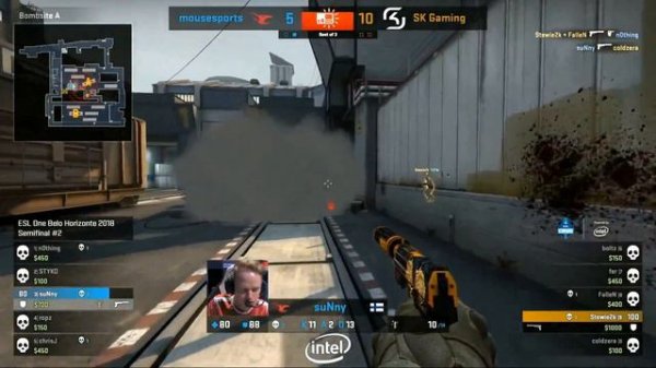 CS:GO - SK Gaming vs mousesports - Train - ESL One Belo Horizonte 2018 - Map 2