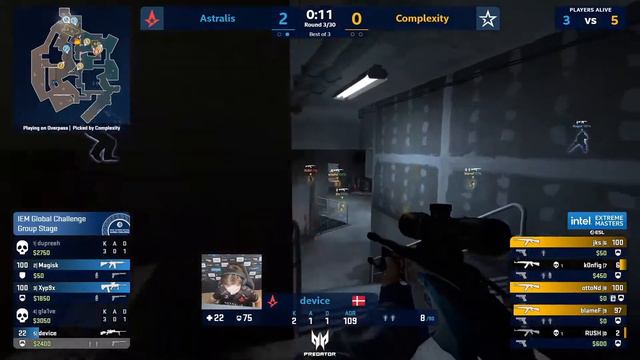 Complexity vs Astralis - Intel Extreme Masters Season XV - HIGHLIGHTS | CSGO смотреть онлайн