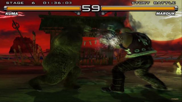 Tekken 5 - Kuma - Story Battle: (Prologue - Epilogue) - Gameplay - Campaign Walkthrough смотреть онлайн