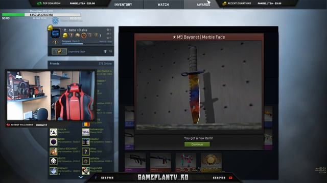 CS:GO unboxing M9 Bayonet | Marble Fade (Factory New) смотреть онлайн