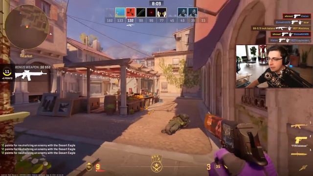 SHROUD PLAYS NEW MIRAGE IN CS2! COUNTER-STRIKE 2 CSGO Twitch Clips смотреть онлайн