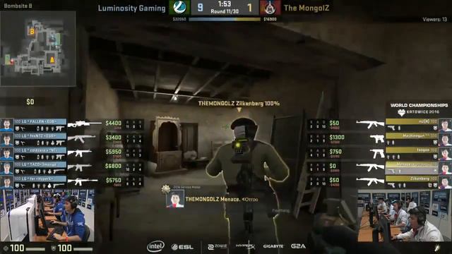 CS:GO MongolZ vs Luminosity Inferno IEM Katowice 2016 Group A смотреть онлайн