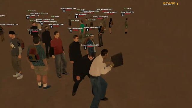 Gta San Andreas "AFK" бьем афкшников смотреть онлайн