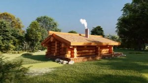 Баня Остров _ Ангарские терема _ срубы из кедра