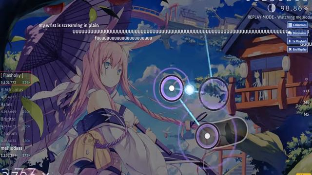 [Osu!] - Cold Green Eyes ft. Roos Denayer 98,98 82 PP смотреть онлайн