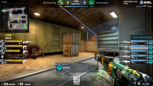 Quick Demo ESL CS:GO SK vs Immortals Train Map 2 NA Day 3 ESL Pro League Season 6 смотреть онлайн