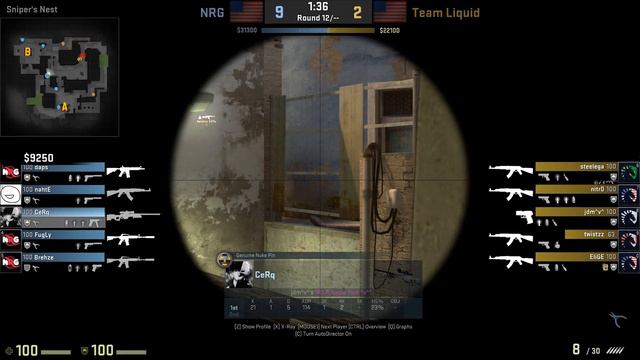 CSGO: POV NRG CeRq vs Liquid (28/12) mirage @ IEM Katowice 2018 NA Qualifier смотреть онлайн