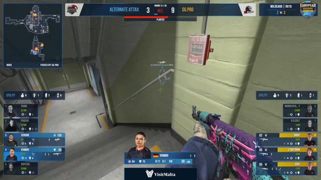 S-Gaming vs ALTERNATE aTTaX - EDC Season 3 - map2 - de_nuke [Gromjkee & Anishared] смотреть онлайн