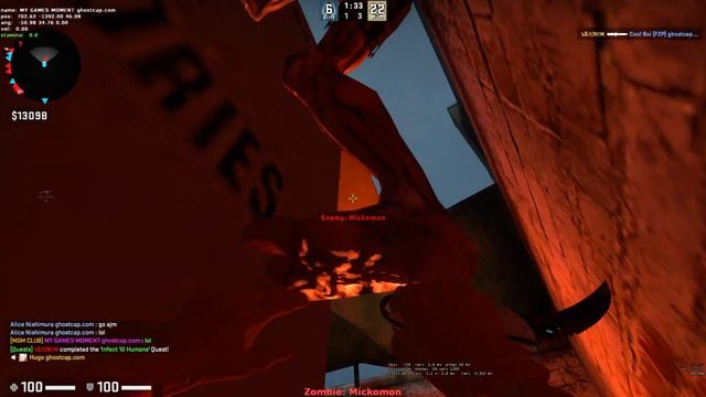CSGO ZOMBIE SURVIVAL MOD MAP zm_bumfight_v2_csgo On Ghostcap смотреть онлайн