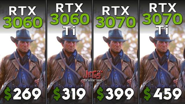 ТЕСТ - RTX3060 Vs RTX3060TI Vs RTX3070 Vs RTX3070TI