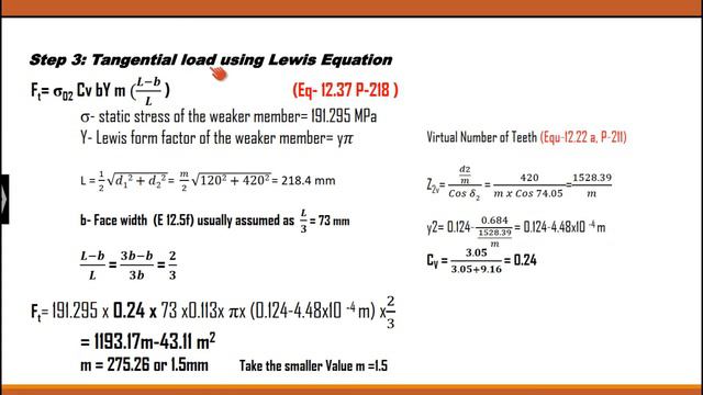 Design of bevel gear- problem 2 смотреть онлайн