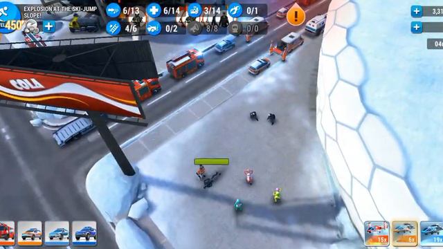 EMHQ Gameplay: Level Explosion At The Ski Jump Slope! | Emergency HQ Game Adventure