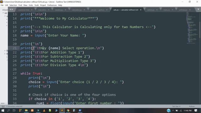 Make Calculator Without GUI by Python | A simple Calculator by Python смотреть онлайн