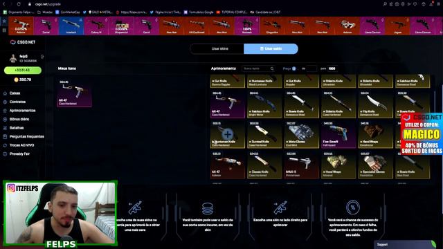 RETIREI UMA AK-47 CASE HARDENED BLUE GEM?! 💎 MUITO AZUUUUUUL смотреть онлайн