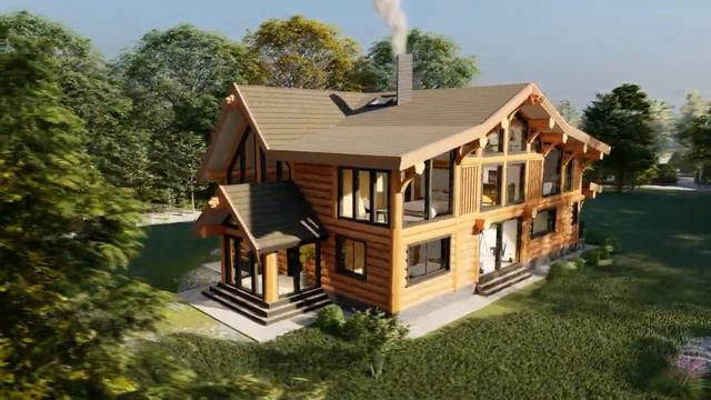 Дом большой _ Ангарские терема _ срубы из кедра