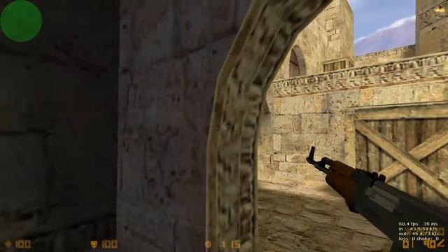 Прострелы в Counter-strike 1.6 на карте De_dust 2 #1 смотреть онлайн