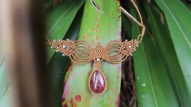 Macrame by Afeng： 2021-26｜Macrame Tutorial｜Macrame Necklace｜The same way to make earrings ｜ смотреть онлайн