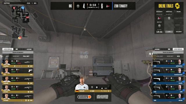 BIG [vs] Zero Tenacity, Map 2, Best of 3, CCT Online Finals #5 смотреть онлайн