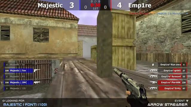 Majestic vs Emp1re 5x5 GAME COUNTER STRIKE 1.6 смотреть онлайн