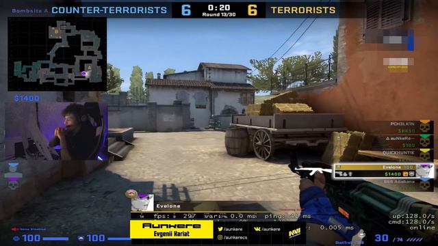 AUNKERE ЖЕСТКО СГОРЕЛ С ПЕРВОГО РАУНДА ЭТОЙ ИГРЫ | AUNKERE КЭРИТ СТРИМЕРОВ НА FACEIT смотреть онлайн