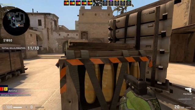 CSGO POV BetBoom danistzz (24/14) vs 9INE (mirage) @ IEM Sydney 2023 Europe Closed Qualifier смотреть онлайн
