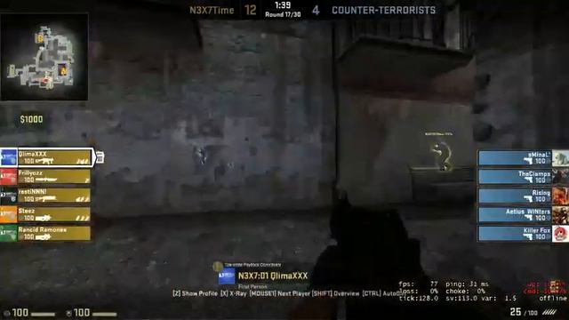 N3X7Time vs. Nice Try on de_inferno_ce for CEVO S2 Week 1 - 3 / 3 смотреть онлайн