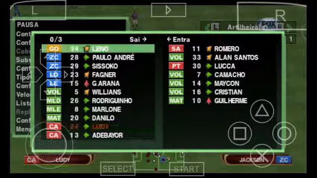 PES 2016 emulador de PSP Master Liga смотреть онлайн