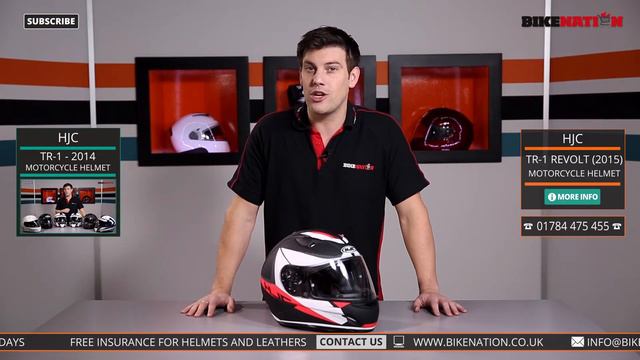 HJC - TR 1 - Revolt Helmet - NEW 2015 Range смотреть онлайн