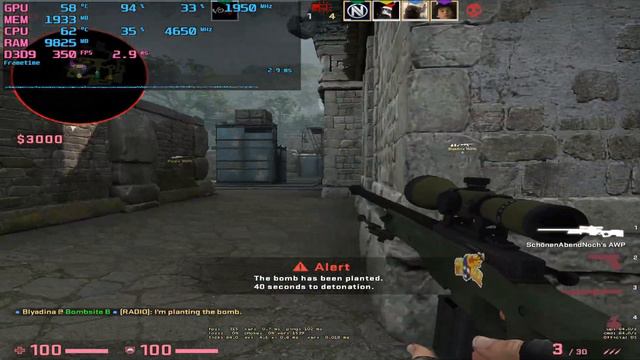CS:GO : ON RTX 3050 + Ryzen 5 5600X : 1280x1024 смотреть онлайн