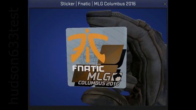 Updated Fnatic Columbus 2016 Sticker смотреть онлайн