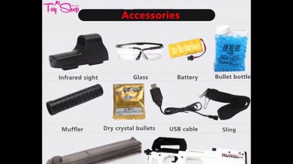 Electric P90 Water Gel Gun - Toy Shop Seven