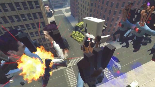 SPEAKER MAN GMAN & SIREN MAN MECHA BOSS Vs SPEAKER MAN HYDRA! (Garry's Mod)