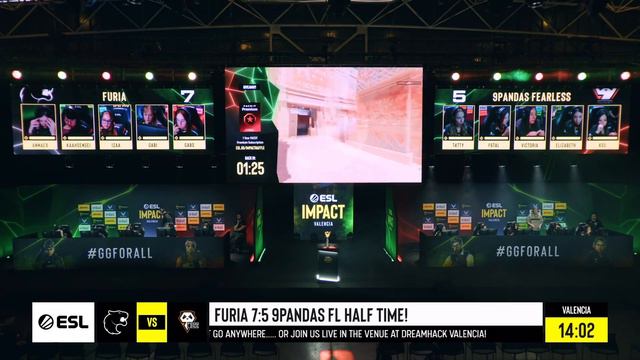 FURIA fe vs. 9 Pandas - Map 1 [Anubis] - ESL Impact League S4 Finals - Group B смотреть онлайн
