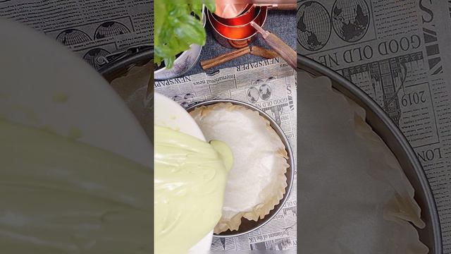 Фисташковый баскский чизкейк