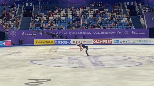 Дарья Павлюченко, Денис Ходыкин. Короткая программа 26.11.2021 Rostelecom Cup