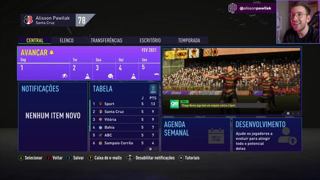 CLÁSSICO na Copa do Nordeste! | PATCH BRAZUKA Modo Carreira FIFA 21 | Ep #04 смотреть онлайн