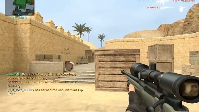 CSS AWP Team Deathmatch de_dust2 Gameplay w/Commentary смотреть онлайн