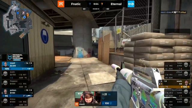 fnatic vs Eternal Fire | Map 3 Overpass | PGL RMR EUROPE A - Day 3 смотреть онлайн