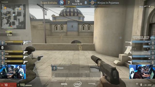 CS:GO - EnVyUs vs. NiP [Dust2] - ESL One 2015 Katowice - Semifinal - Map 2 смотреть онлайн