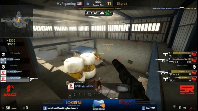 ESEA Asia Pacific Open Grand Final - Skyred vs MVP Gaming - Map 2 Part 2 смотреть онлайн