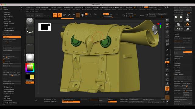 Game Ready Asset Demo - Part 4 - ZBrush To Maya - Rename + Decimation Master смотреть онлайн