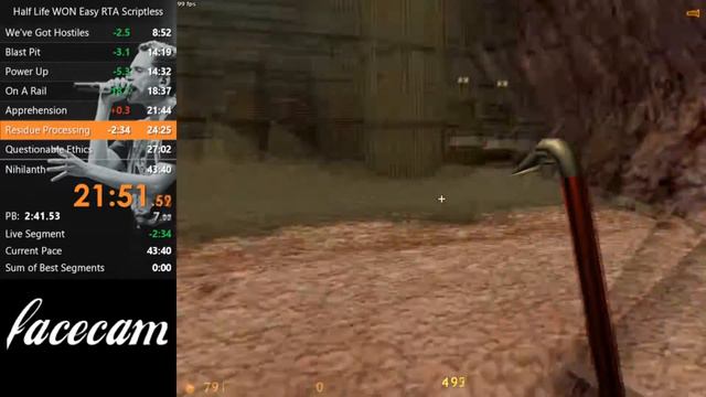 [old PB] Half-Life WON in 43:33 Speedrun смотреть онлайн