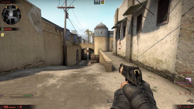 CS:GO Dust 2 Top mid to xbox smoke not useful tbh смотреть онлайн