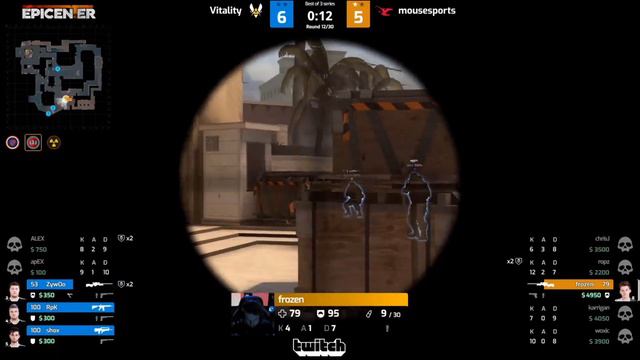 Impossible clutch from Frozen!!! - Frozen vs. Vitality [CS:GO | EPICENTER] смотреть онлайн