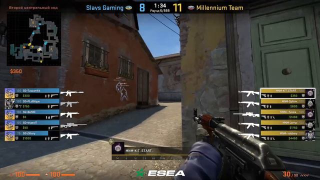 Skin Baron | ESEA Intermediate 43 Season | Slavs Gaming vs Millennium Team | by Metty & maxloki смотреть онлайн
