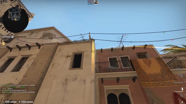 mirage instant window smokes from spawn (w+jumpthrow) смотреть онлайн