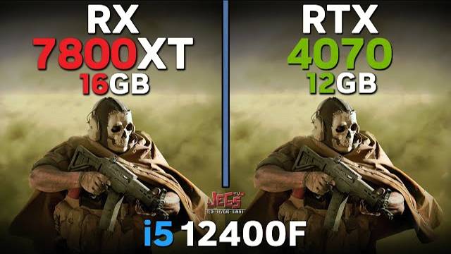 ТЕСТ (i5 12400F) RX7800XT 16GB VS RTX4070 12GB