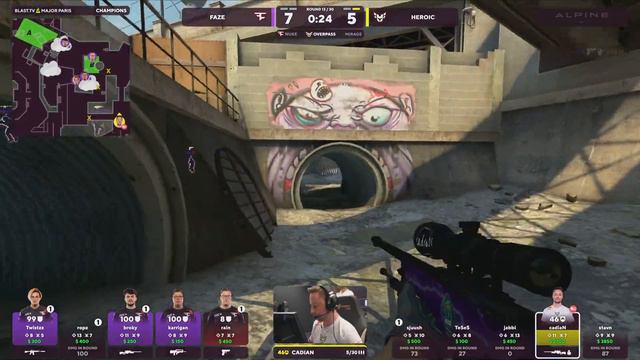 WINNER TO SEMI-FINALS! - Heroic vs FAZE - HIGHLIGHTS - Blast Paris Major 2023 (CS:GO) смотреть онлайн