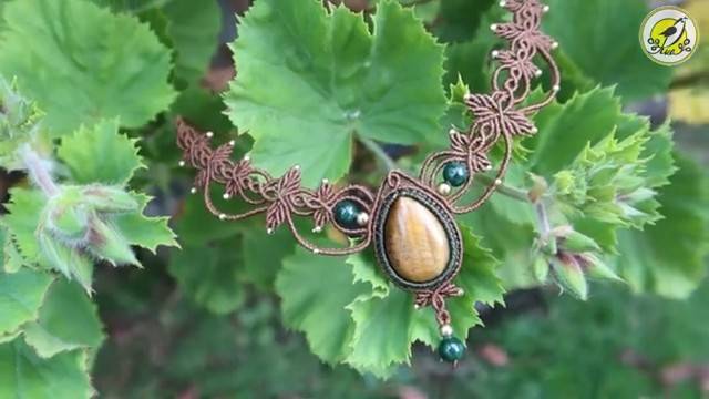 Macrame by Afeng： 2021-33｜Macrame Tutorial｜Macrame Necklace｜Autumn evening｜编绳｜DIY｜ смотреть онлайн